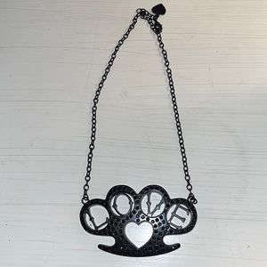 Brass Knuckle Necklace